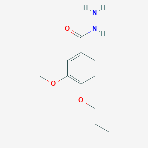 molecular formula C11H16N2O3 B2708300 3-Methoxy-4-propoxybenzohydrazide CAS No. 613656-74-9
