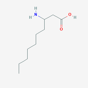 molecular formula C10H21NO2 B2708301 3-Aminodecanoic acid CAS No. 116496-49-2