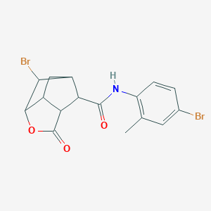 molecular formula C16H15Br2NO3 B270831 6-bromo-N-(4-bromo-2-methylphenyl)-2-oxohexahydro-2H-3,5-methanocyclopenta[b]furan-7-carboxamide 