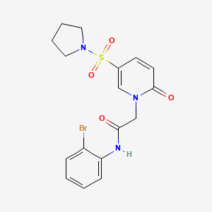 N-(2-bromophenyl)-2-[2-oxo-5-(pyrrolidin-1-ylsulfonyl)pyridin-1(2H)-yl]acetamide