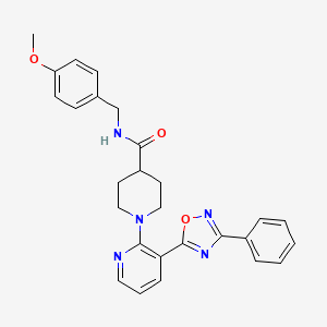 1-(2-Furoyl)-4-{[2-isopropyl-5-(2-methyl-1,3-thiazol-4-yl)phenyl]sulfonyl}piperazine