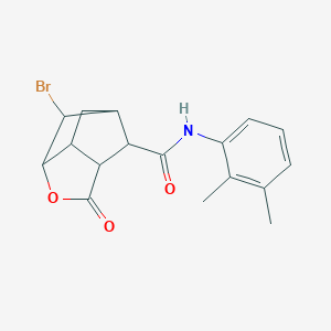 molecular formula C17H18BrNO3 B270832 6-bromo-N-(2,3-dimethylphenyl)-2-oxohexahydro-2H-3,5-methanocyclopenta[b]furan-7-carboxamide 