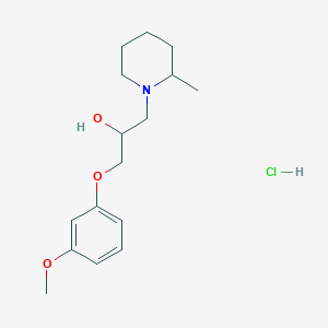 1-(3-Methoxyphenoxy)-3-(2-methylpiperidin-1-yl)propan-2-ol hydrochloride