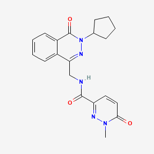 N-((3-cyclopentyl-4-oxo-3,4-dihydrophthalazin-1-yl)methyl)-1-methyl-6-oxo-1,6-dihydropyridazine-3-carboxamide