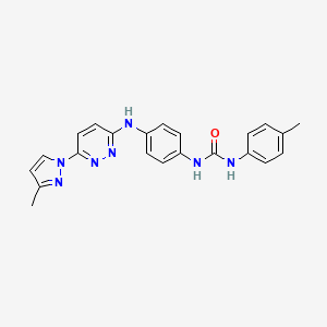1-(4-((6-(3-methyl-1H-pyrazol-1-yl)pyridazin-3-yl)amino)phenyl)-3-(p-tolyl)urea