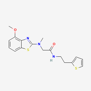 2-((4-methoxybenzo[d]thiazol-2-yl)(methyl)amino)-N-(2-(thiophen-2-yl)ethyl)acetamide