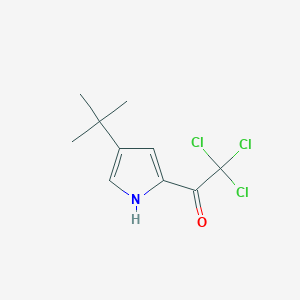 molecular formula C10H12Cl3NO B2708358 1-(4-Tert-butyl-1H-pyrrol-2-yl)-2,2,2-trichloroethanone CAS No. 2169386-52-9