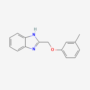 molecular formula C15H14N2O B2708363 2-[(3-methylphenoxy)methyl]-1H-benzimidazole CAS No. 3156-24-9