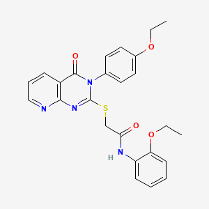 molecular formula C25H24N4O4S B2708367 N-(2-ethoxyphenyl)-2-((3-(4-ethoxyphenyl)-4-oxo-3,4-dihydropyrido[2,3-d]pyrimidin-2-yl)thio)acetamide CAS No. 902949-89-7