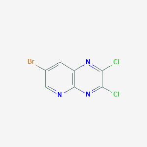 molecular formula C7H2BrCl2N3 B2708373 7-溴-2,3-二氯吡啶并[2,3-b]吡嗪 CAS No. 341939-31-9
