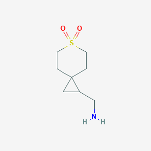 molecular formula C8H15NO2S B2708387 1-(Aminomethyl)-6-thiaspiro[2.5]octane 6,6-dioxide CAS No. 1478061-53-8