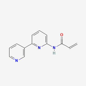 N-(6-Pyridin-3-ylpyridin-2-yl)prop-2-enamide