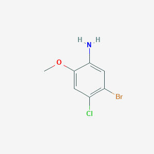 molecular formula C7H7BrClNO B2708394 5-Bromo-4-chloro-2-methoxyaniline CAS No. 102169-94-8