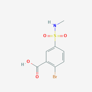 molecular formula C8H8BrNO4S B2708405 2-溴-5-(甲磺酰基)苯甲酸 CAS No. 22361-62-2