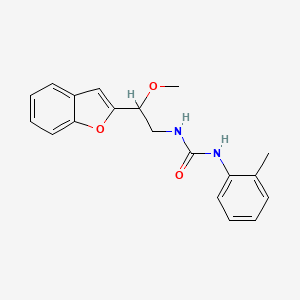 molecular formula C19H20N2O3 B2708410 1-(2-(苯并呋喃-2-基)-2-甲氧基乙基)-3-(邻甲苯基)脲 CAS No. 2034609-37-3
