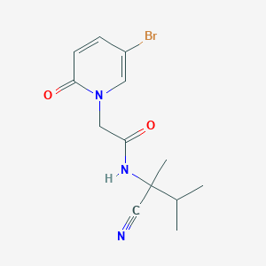 molecular formula C13H16BrN3O2 B2708411 2-(5-bromo-2-oxo-1,2-dihydropyridin-1-yl)-N-(1-cyano-1,2-dimethylpropyl)acetamide CAS No. 874608-62-5