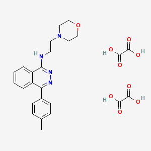 molecular formula C25H28N4O9 B2708426 N-(2-morpholinoethyl)-4-(p-tolyl)phthalazin-1-amine dioxalate CAS No. 1217112-04-3