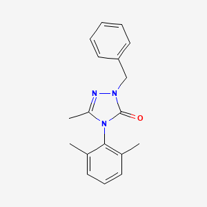 molecular formula C18H19N3O B2708429 2-苄基-4-(2,6-二甲基苯基)-5-甲基-2,4-二氢-3H-1,2,4-噻唑-3-酮 CAS No. 860789-30-6