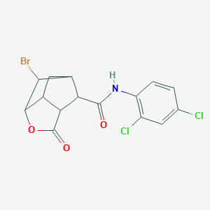 6-bromo-N-(2,4-dichlorophenyl)-2-oxohexahydro-2H-3,5-methanocyclopenta[b]furan-7-carboxamide