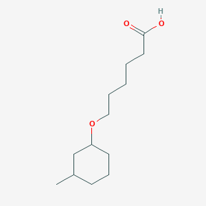 molecular formula C13H24O3 B2708474 6-[(3-Methylcyclohexyl)oxy]hexanoic acid CAS No. 1344222-36-1