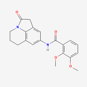 molecular formula C20H20N2O4 B2708475 2,3-dimethoxy-N-(2-oxo-2,4,5,6-tetrahydro-1H-pyrrolo[3,2,1-ij]quinolin-8-yl)benzamide CAS No. 898436-60-7