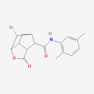 6-bromo-N-(2,5-dimethylphenyl)-2-oxohexahydro-2H-3,5-methanocyclopenta[b]furan-7-carboxamide