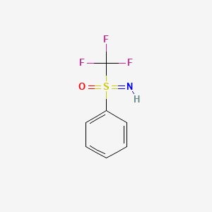 molecular formula C7H6F3NOS B2708485 Imino(phenyl)(trifluoromethyl)-lambda6-sulfanone CAS No. 95414-68-9
