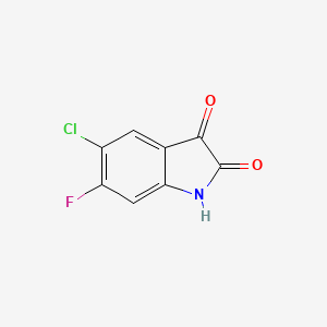 molecular formula C8H3ClFNO2 B2708487 5-Chloro-6-fluoroindoline-2,3-dione CAS No. 953897-06-8