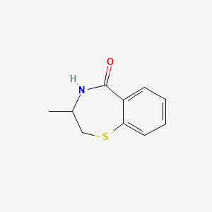 molecular formula C10H11NOS B2708488 3-Methyl-2,3,4,5-tetrahydro-1,4-benzothiazepin-5-one CAS No. 24187-66-4