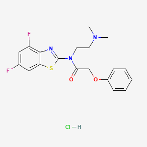 N-(4,6-difluorobenzo[d]thiazol-2-yl)-N-(2-(dimethylamino)ethyl)-2-phenoxyacetamide hydrochloride