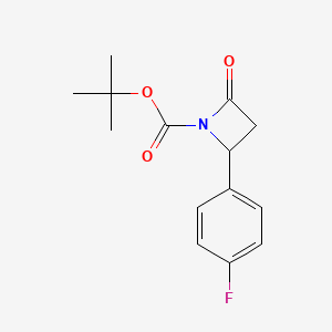 Tert-butyl 2-(4-fluorophenyl)-4-oxoazetidine-1-carboxylate