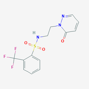 N-(2-(6-oxopyridazin-1(6H)-yl)ethyl)-2-(trifluoromethyl)benzenesulfonamide