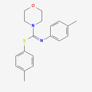 molecular formula C19H22N2OS B2708534 (4-methylphenyl) N-(4-methylphenyl)morpholine-4-carboximidothioate CAS No. 340756-42-5