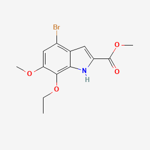 methyl 4-bromo-7-ethoxy-6-methoxy-1H-indole-2-carboxylate