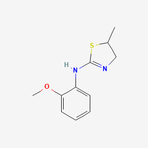 molecular formula C11H14N2OS B2708539 N-(2-甲氧基苯基)-5-甲基-4,5-二氢-1,3-噻唑-2-胺 CAS No. 302931-43-7