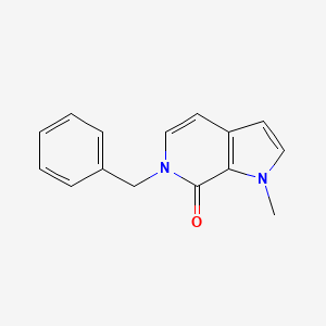 molecular formula C15H14N2O B2708545 6-benzyl-1-methyl-1,6-dihydro-7H-pyrrolo[2,3-c]pyridin-7-one CAS No. 1341003-08-4