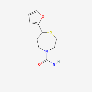 N-(tert-butyl)-7-(furan-2-yl)-1,4-thiazepane-4-carboxamide