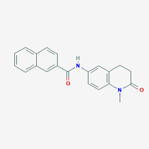 molecular formula C21H18N2O2 B2708555 N-(1-methyl-2-oxo-1,2,3,4-tetrahydroquinolin-6-yl)-2-naphthamide CAS No. 921999-67-9