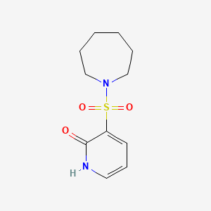 molecular formula C11H16N2O3S B2708563 3-(azepan-1-ylsulfonyl)pyridin-2(1H)-one CAS No. 1325304-81-1