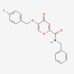 N-benzyl-5-((4-fluorobenzyl)oxy)-4-oxo-4H-pyran-2-carboxamide