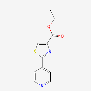 molecular formula C11H10N2O2S B2708589 Ethyl 2-(pyridin-4-yl)-1,3-thiazole-4-carboxylate CAS No. 21278-85-3; 21288-34-6
