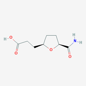 3-[(2R,5S)-5-carbamoyloxolan-2-yl]propanoic acid