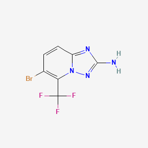 6-Bromo-5-(trifluoromethyl)-[1,2,4]triazolo[1,5-a]pyridin-2-amine