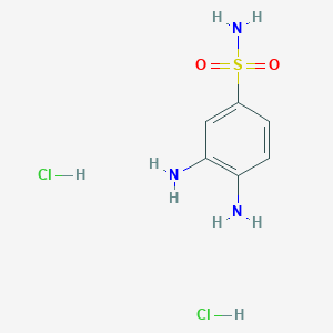 molecular formula C6H11Cl2N3O2S B2708604 3,4-Diaminobenzenesulfonamide, diHCl CAS No. 2055119-18-9; 2360-20-5