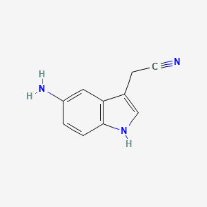 1H-Indole-3-acetonitrile, 5-amino-