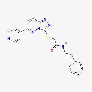 N-(2-phenylethyl)-2-[(6-pyridin-4-yl[1,2,4]triazolo[4,3-b]pyridazin-3-yl)thio]acetamide
