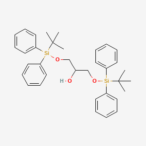 molecular formula C35H44O3Si2 B2708622 1,3-di-O-tert-butyldiphenylsilylglycerol CAS No. 1096143-75-7