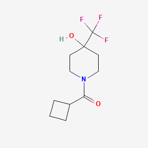 molecular formula C11H16F3NO2 B2708632 环丁基(4-羟基-4-(三氟甲基)哌啶-1-基)甲酮 CAS No. 2034367-59-2