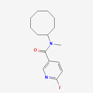 molecular formula C15H21FN2O B2708635 N-cyclooctyl-6-fluoro-N-methylpyridine-3-carboxamide CAS No. 1333615-44-3