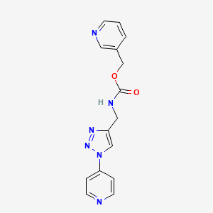 pyridin-3-ylmethyl ((1-(pyridin-4-yl)-1H-1,2,3-triazol-4-yl)methyl)carbamate